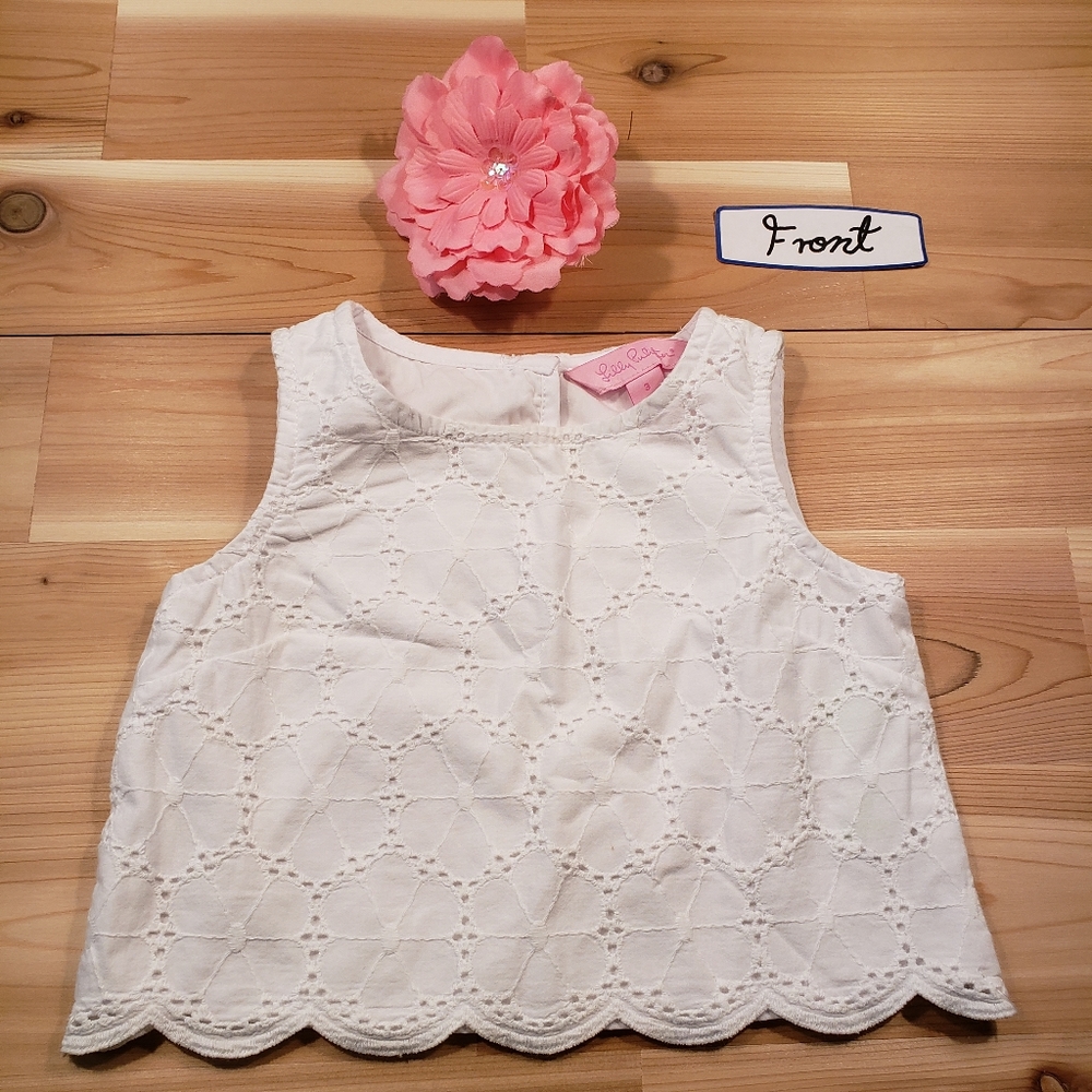 Lilly Pulitzer white blouse for girls 3T